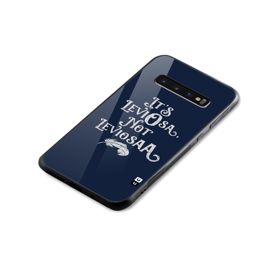 Correction Feather Glass Back Case for Galaxy S10 Plus