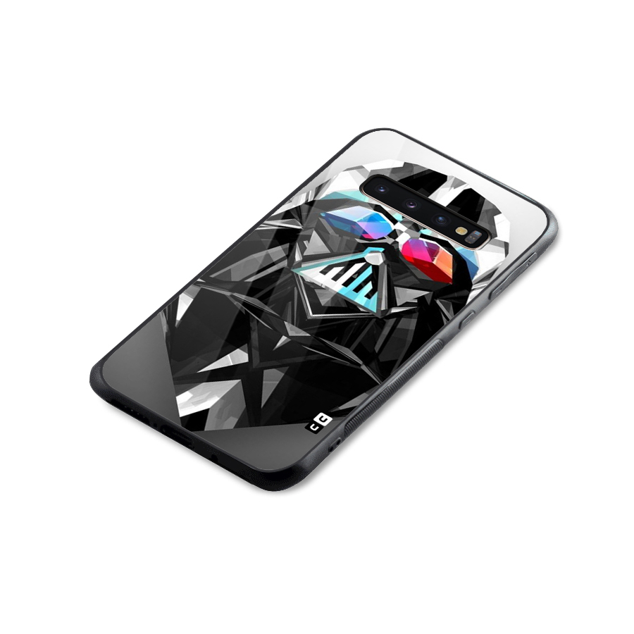 Crystal Robot Glass Back Case for Galaxy S10 Plus