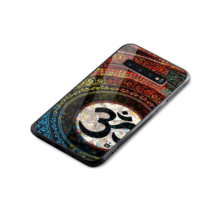 Culture Om Design Glass Back Case for Galaxy S10 Plus
