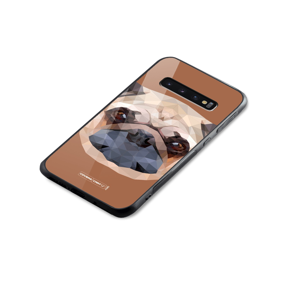 Cute Pug Glass Back Case for Galaxy S10 Plus