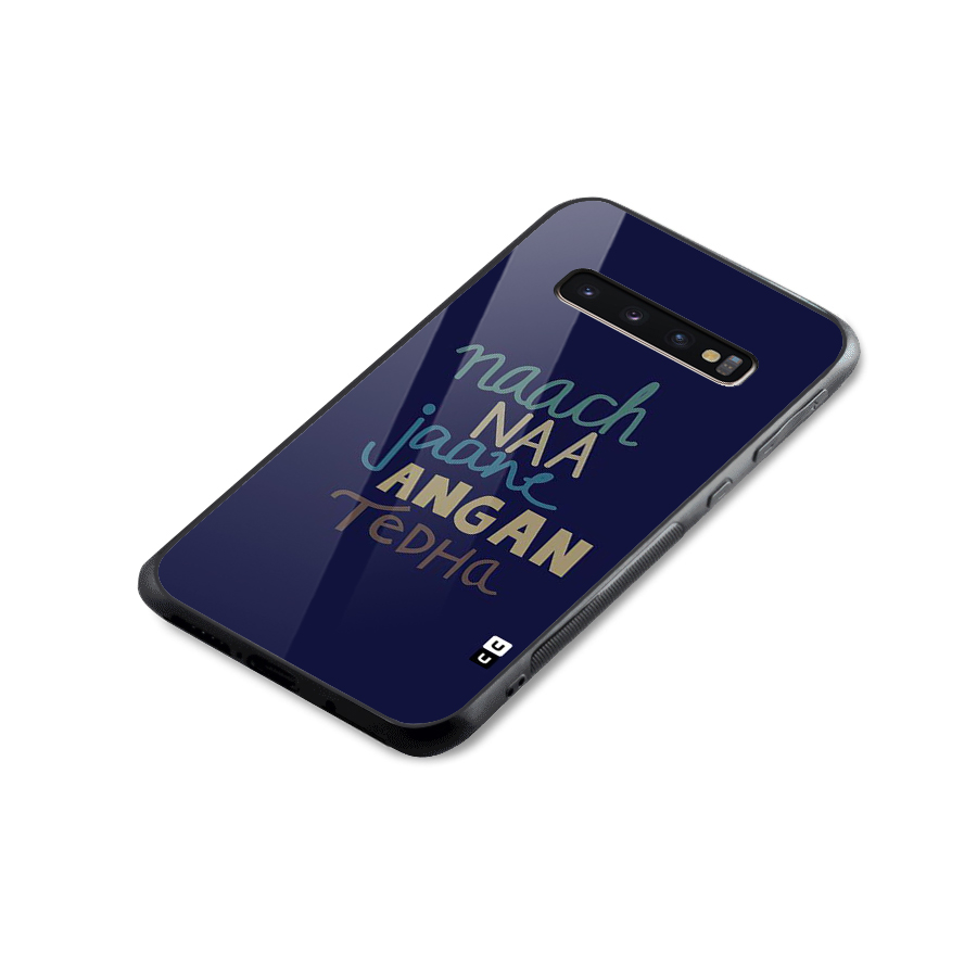 Dance Words Glass Back Case for Galaxy S10 Plus