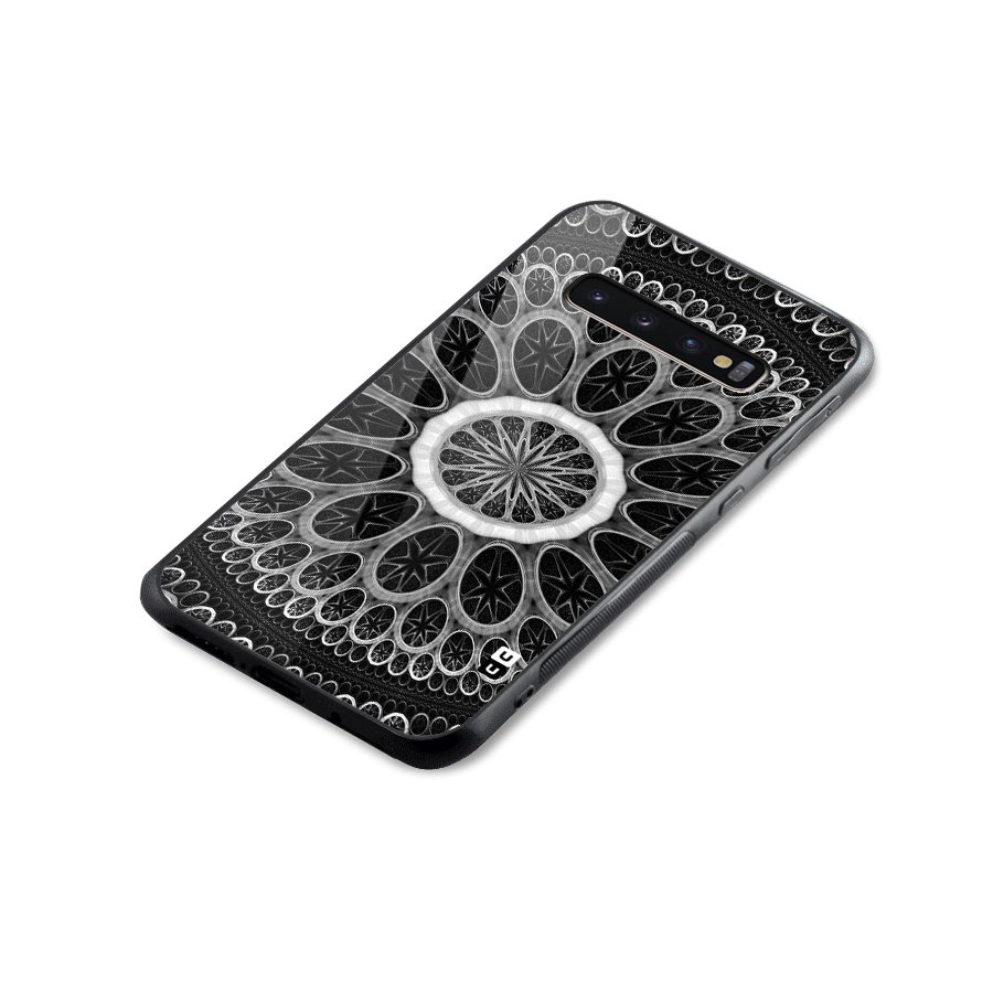 Dark Pattern Art Glass Back Case for Galaxy S10 Plus