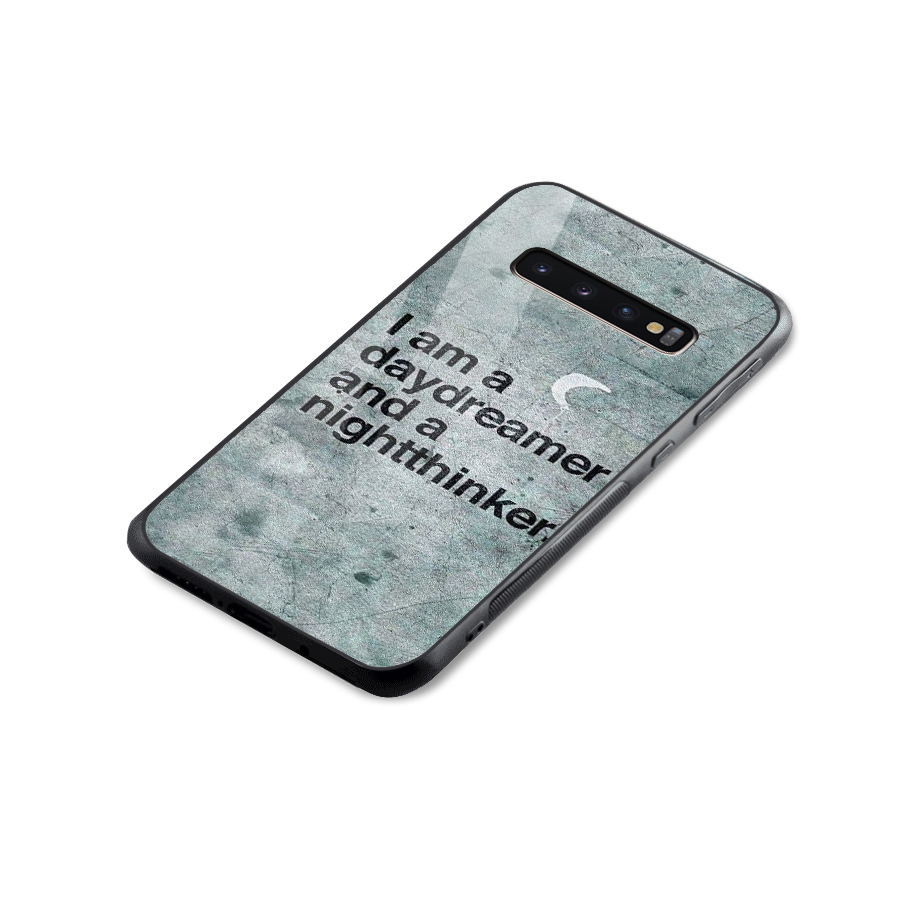 Day Dreamer Night Thinker Glass Back Case for Galaxy S10 Plus