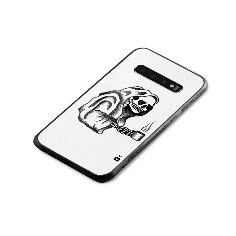 Dead But Coffee Glass Back Case for Galaxy S10 Plus