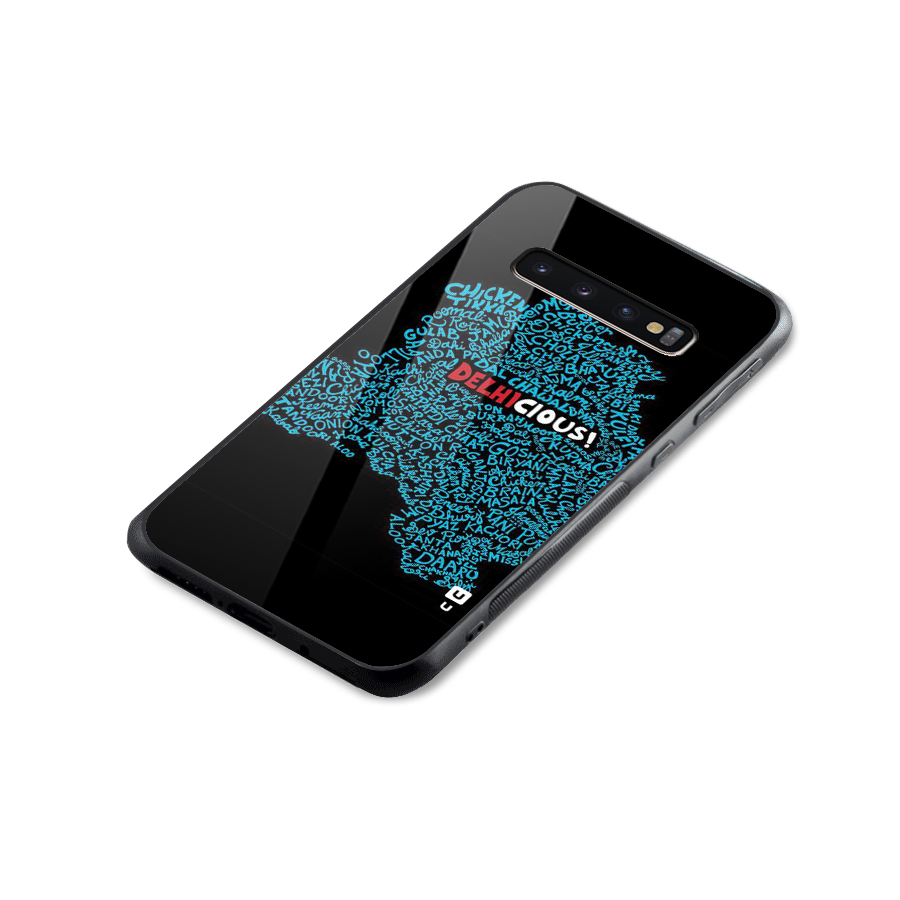 Delhicious Glass Back Case for Galaxy S10 Plus