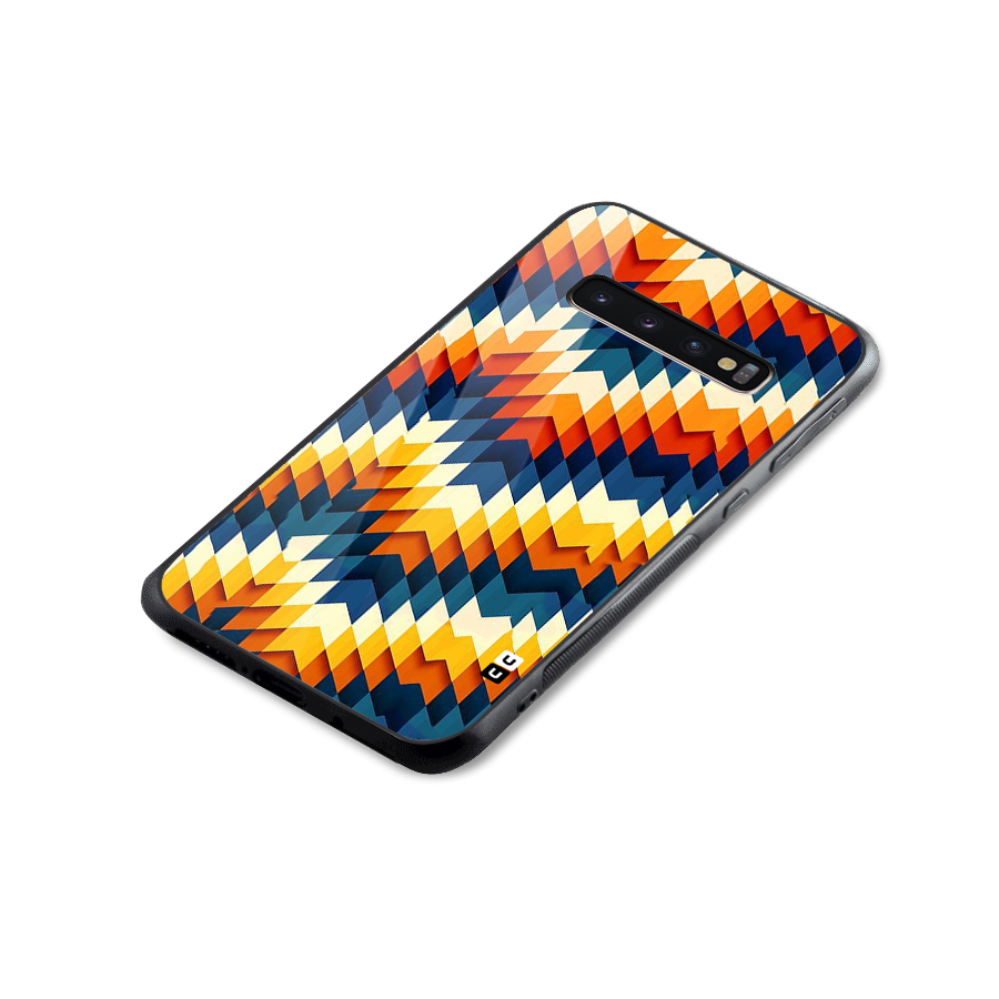 Delightful Design Glass Back Case for Galaxy S10 Plus