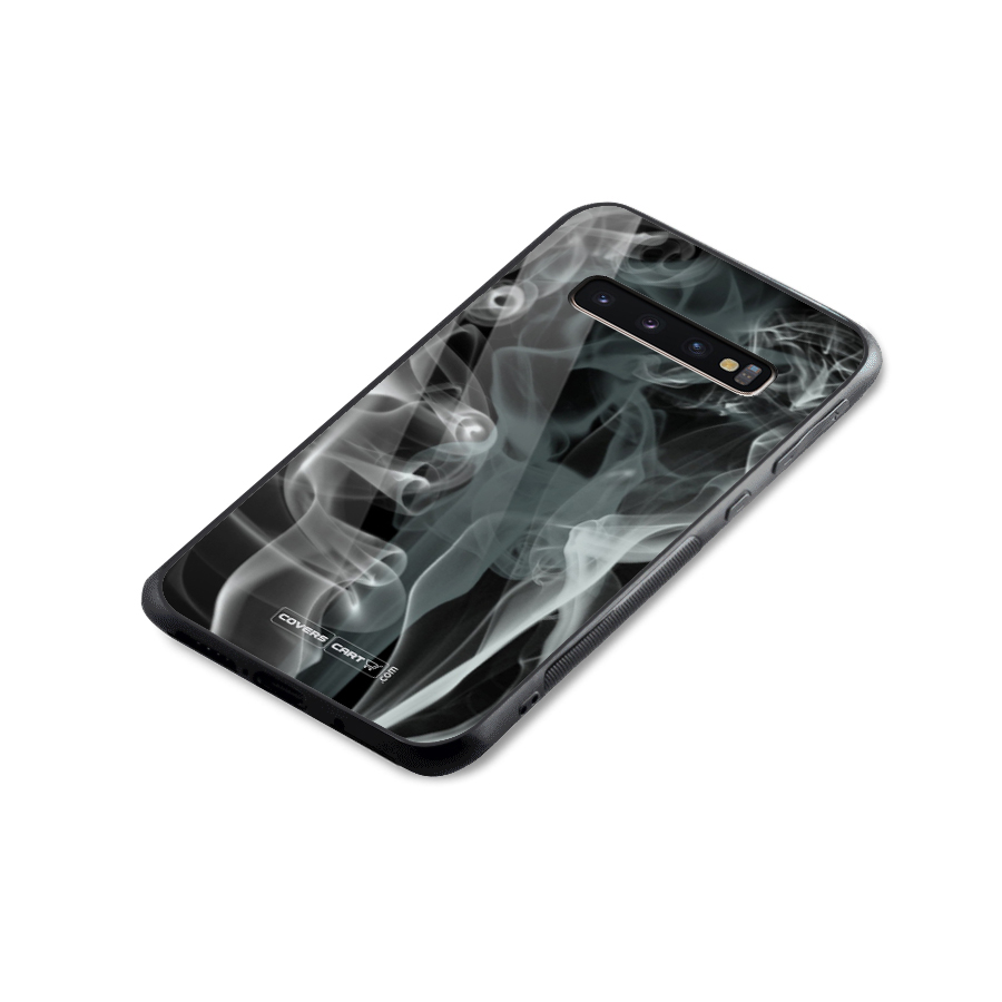 Dense Smoke Glass Back Case for Galaxy S10 Plus