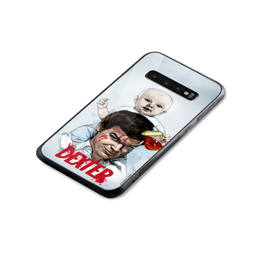 Dexter Artwork Glass Back Case for Galaxy S10 Plus