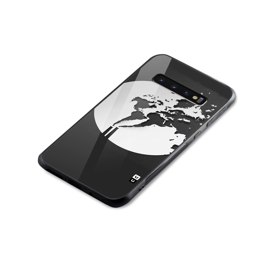 Disorted Design Black Glass Back Case for Galaxy S10 Plus