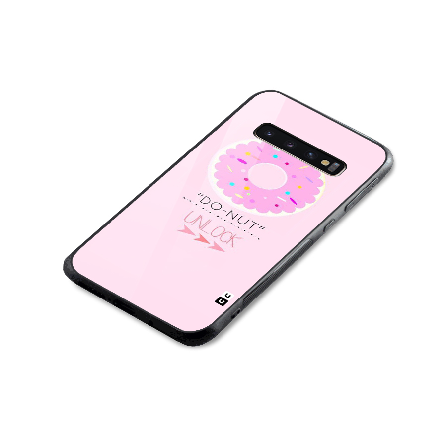 Do-Nut Unlock Glass Back Case for Galaxy S10 Plus