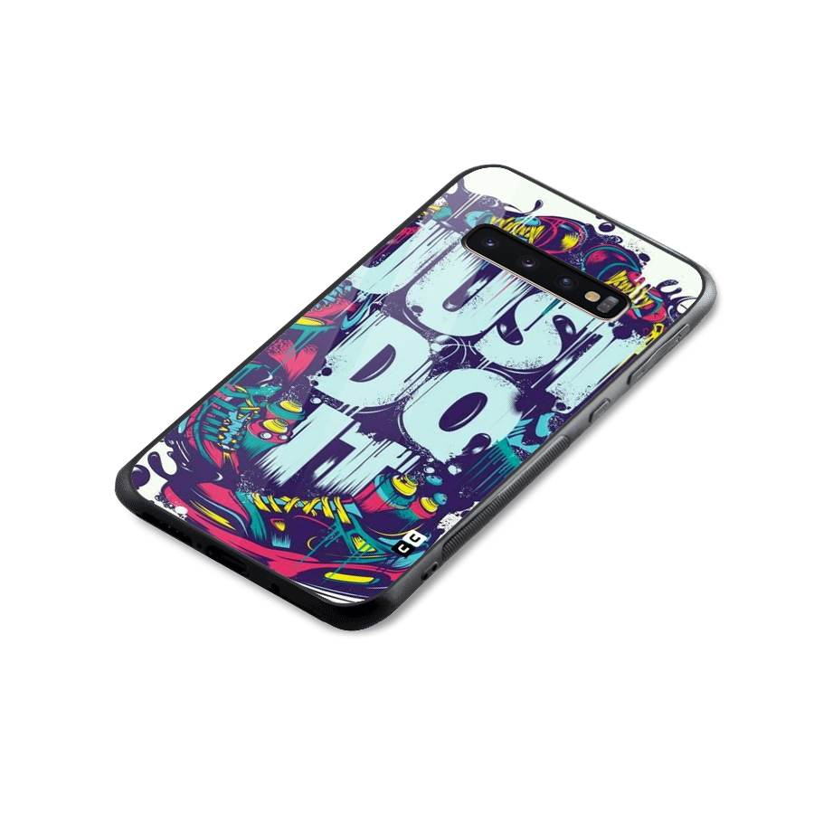 Do It Abstract Glass Back Case for Galaxy S10 Plus