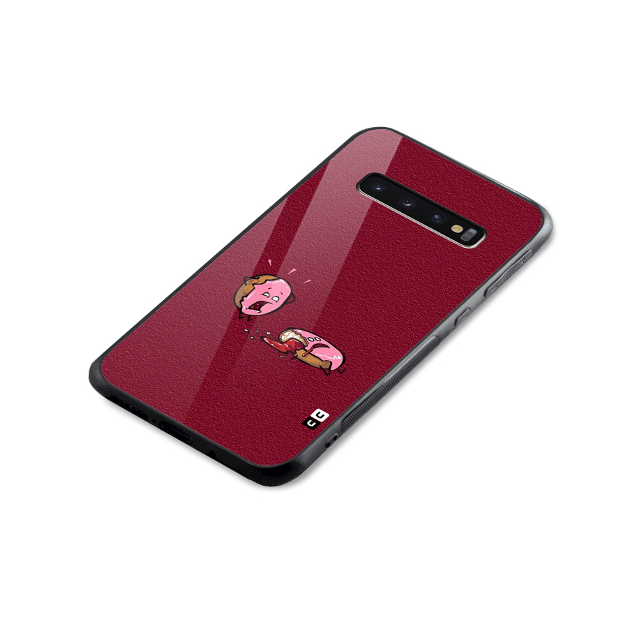 Donut Murder Glass Back Case for Galaxy S10 Plus