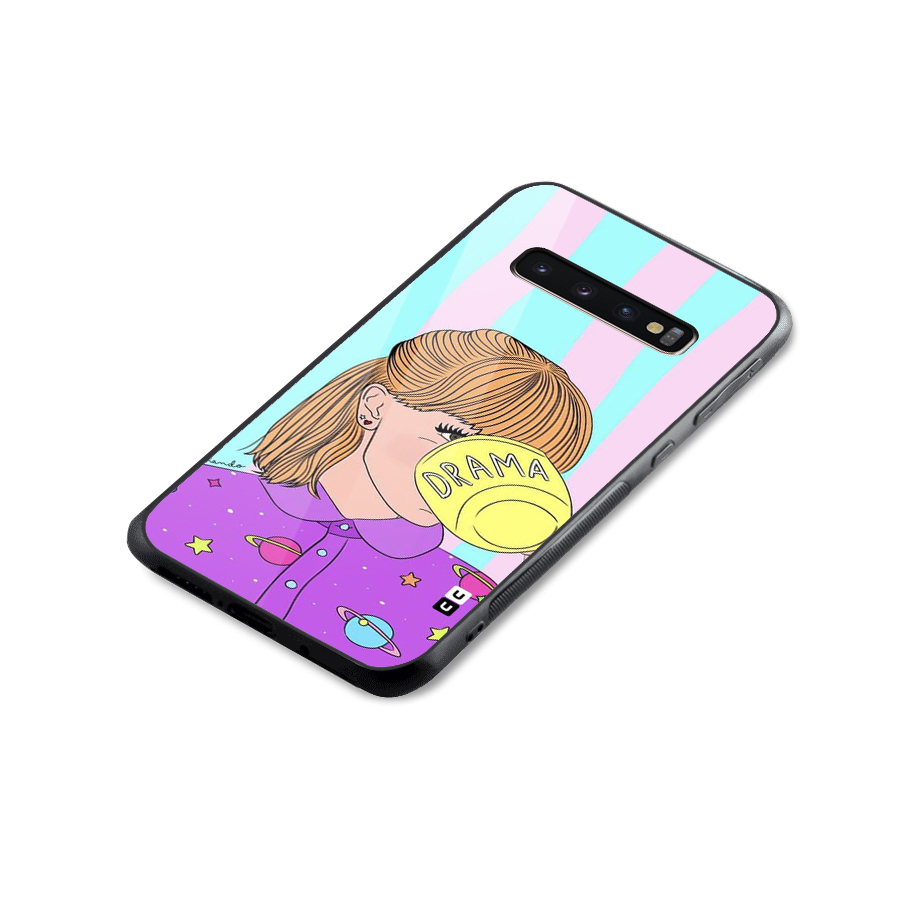 Drama Cup Glass Back Case for Galaxy S10 Plus