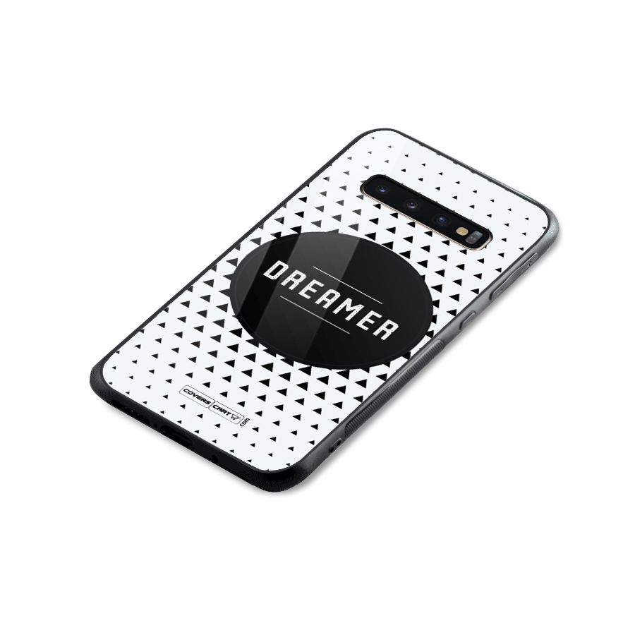 Dreamer Minimalist Glass Back Case for Galaxy S10 Plus