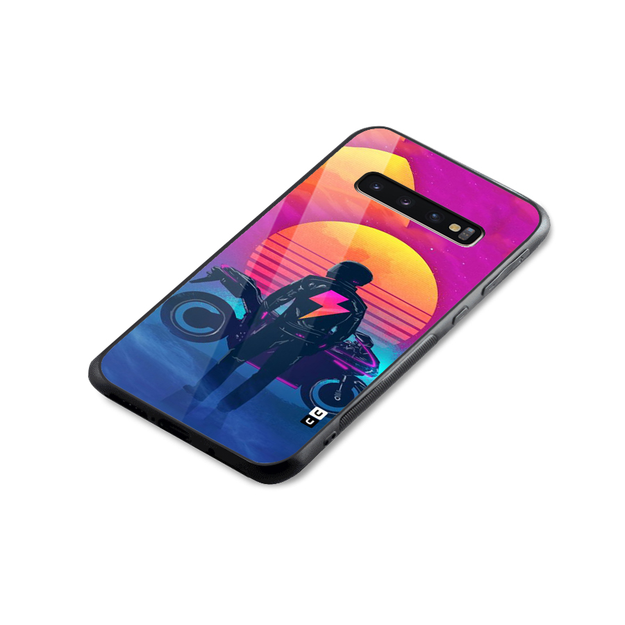 Electric Ride Glass Back Case for Galaxy S10 Plus