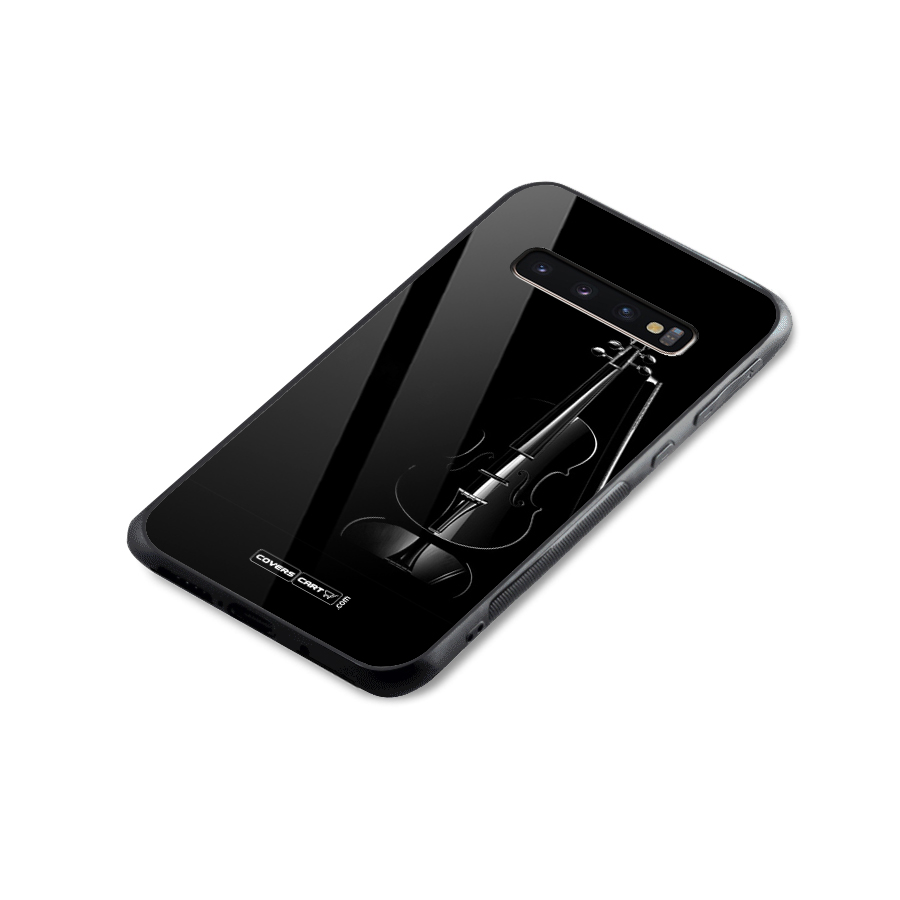 Elegant Violin Glass Back Case for Galaxy S10 Plus