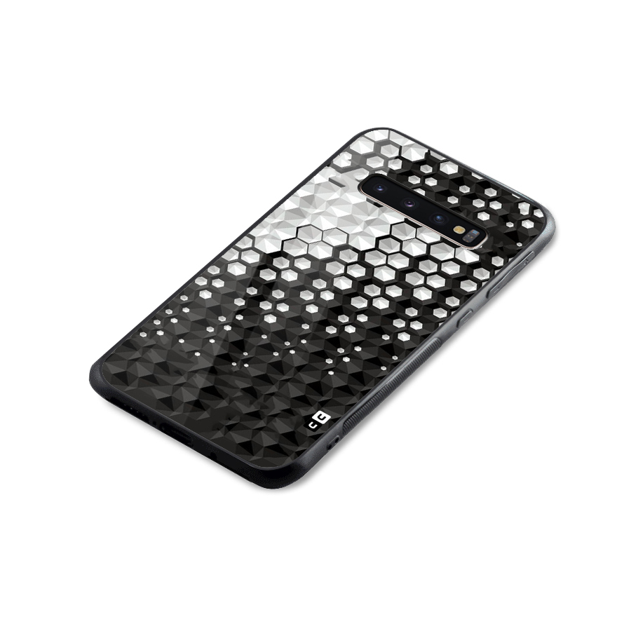 Elite Hexagonal Glass Back Case for Galaxy S10 Plus