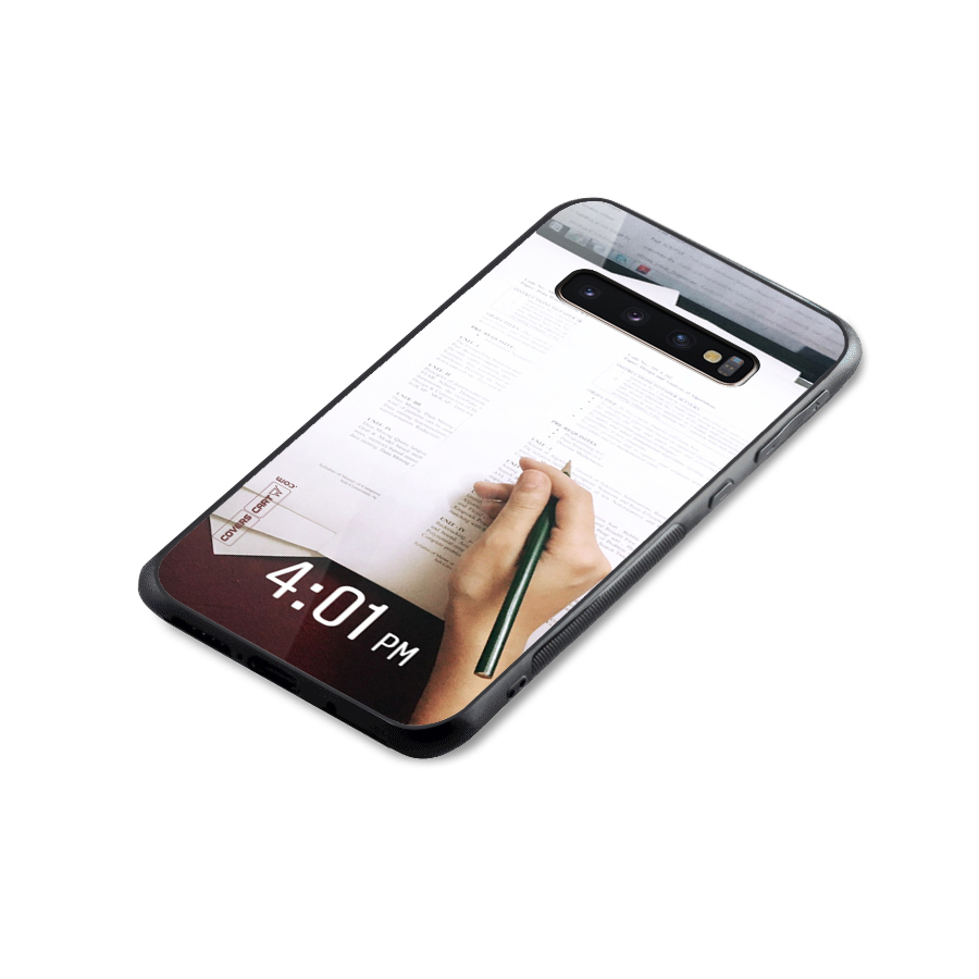 Exam Time Blues Glass Back Case for Galaxy S10 Plus