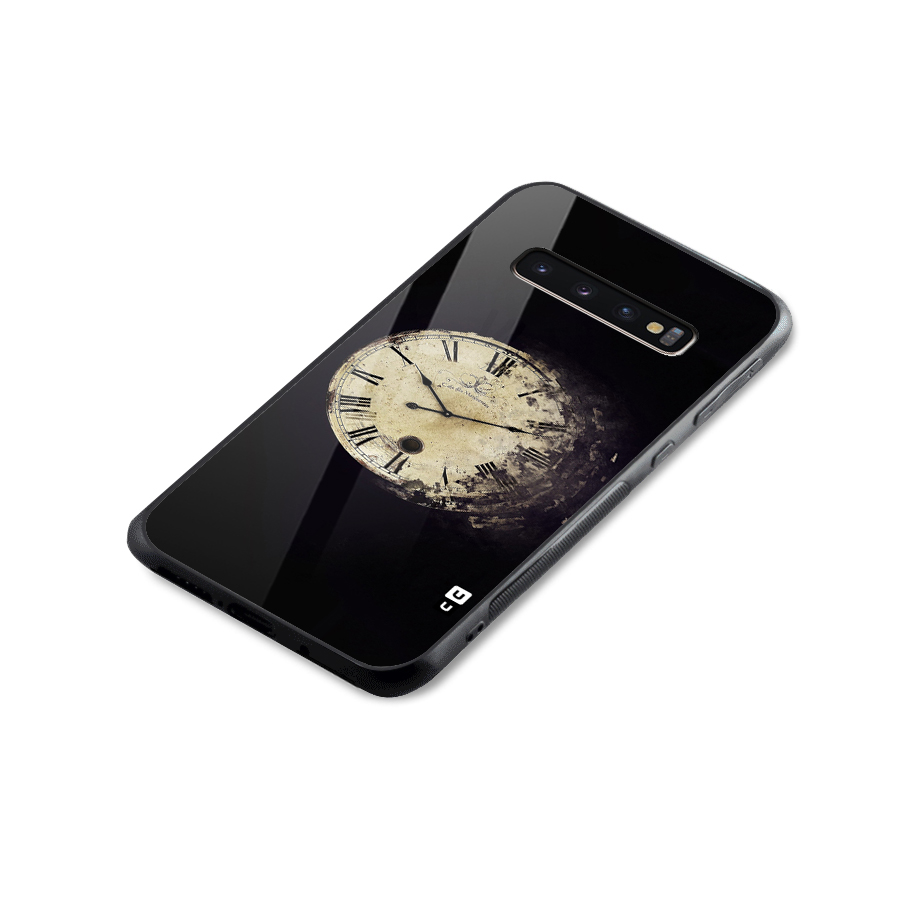 Fading Clock Glass Back Case for Galaxy S10 Plus
