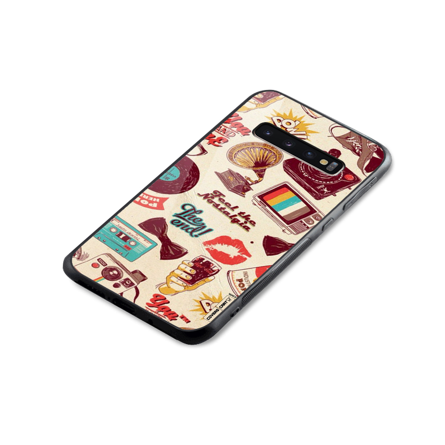 Feel The Nostalgia Glass Back Case for Galaxy S10 Plus