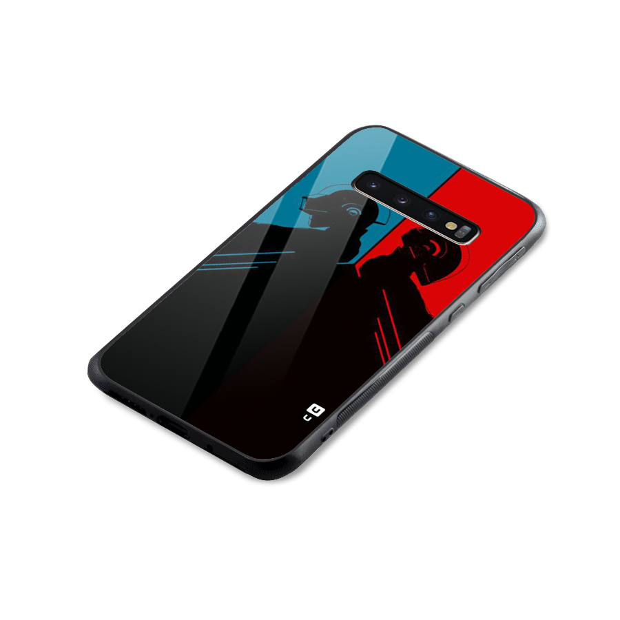 Fight Colours Glass Back Case for Galaxy S10 Plus