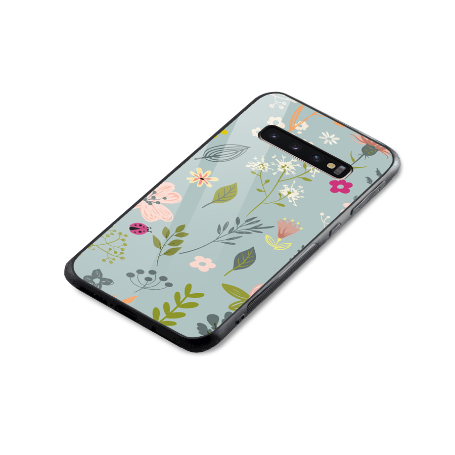 Flawless Flowers Glass Back Case for Galaxy S10 Plus