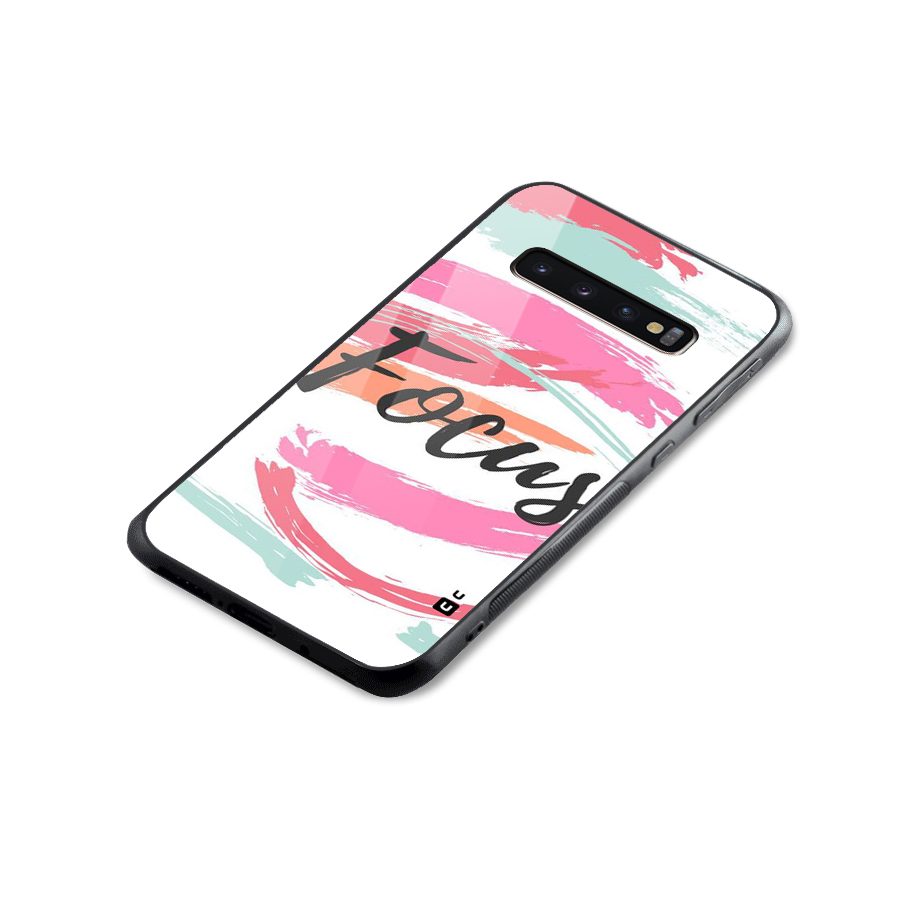 Focus Colours Glass Back Case for Galaxy S10 Plus