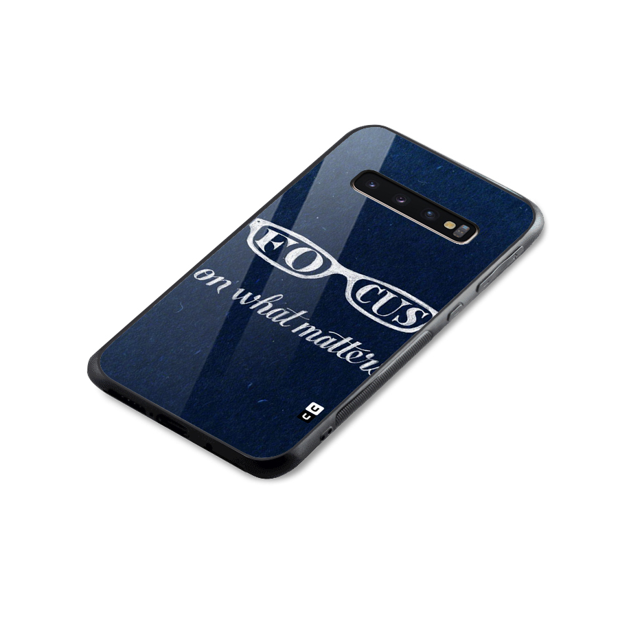 Focus Matters Glass Back Case for Galaxy S10 Plus