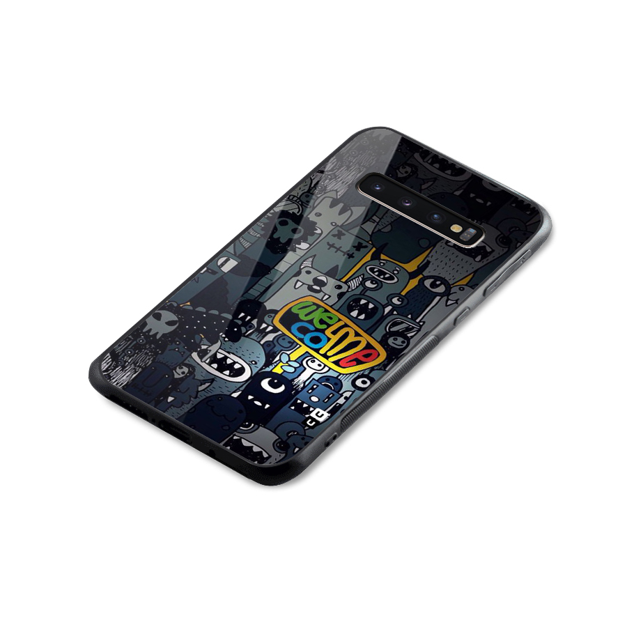 Ghost Welcome Glass Back Case for Galaxy S10 Plus