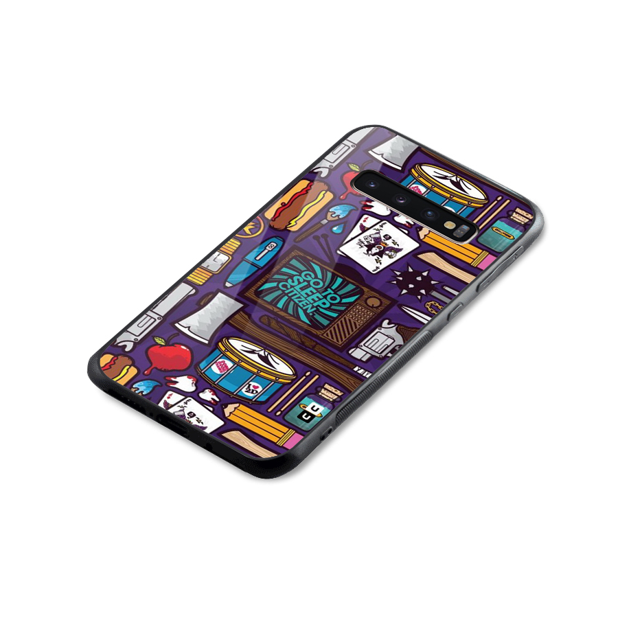 Go To Sleep Glass Back Case for Galaxy S10 Plus