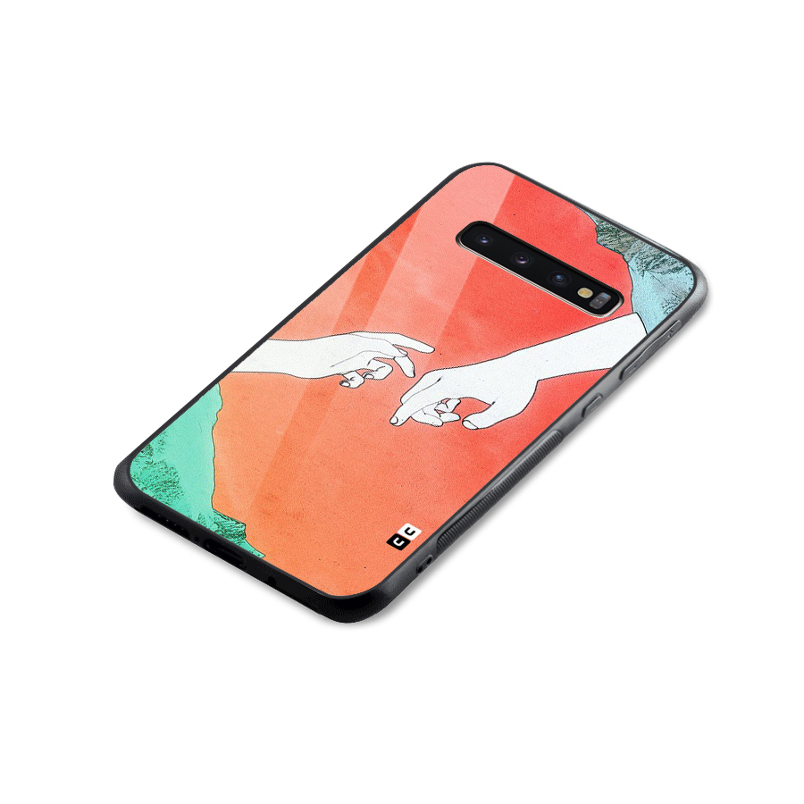 Hand Paint Drawing Glass Back Case for Galaxy S10 Plus