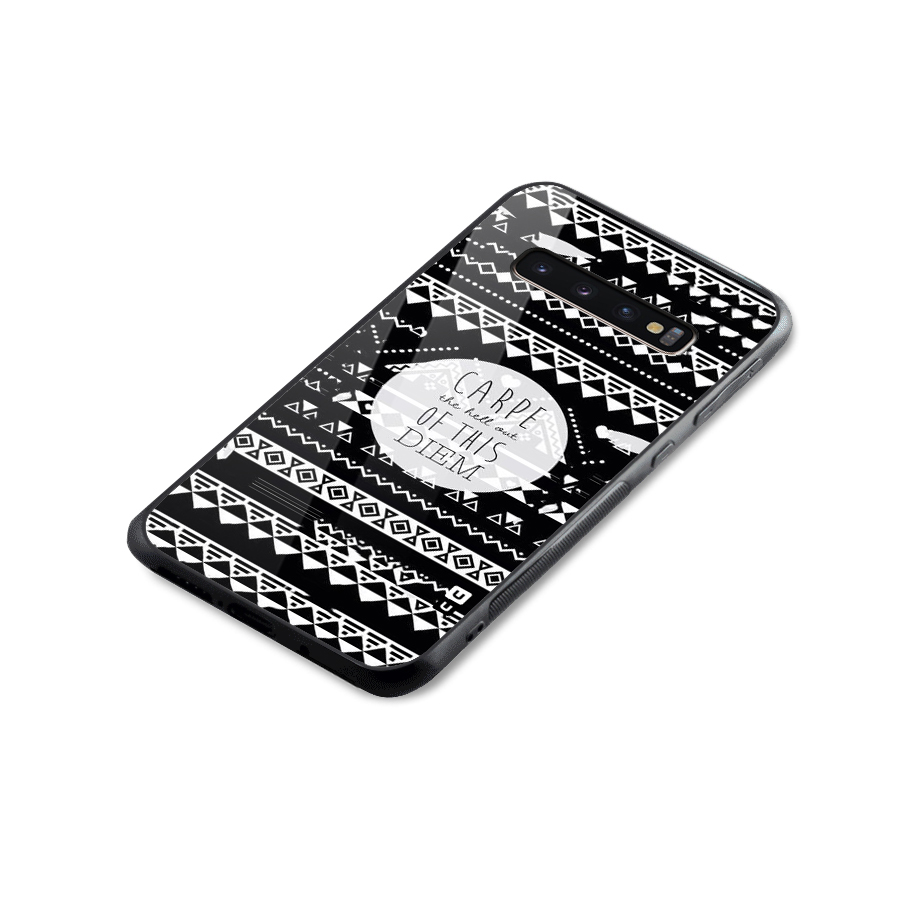 Hell Diem Glass Back Case for Galaxy S10 Plus