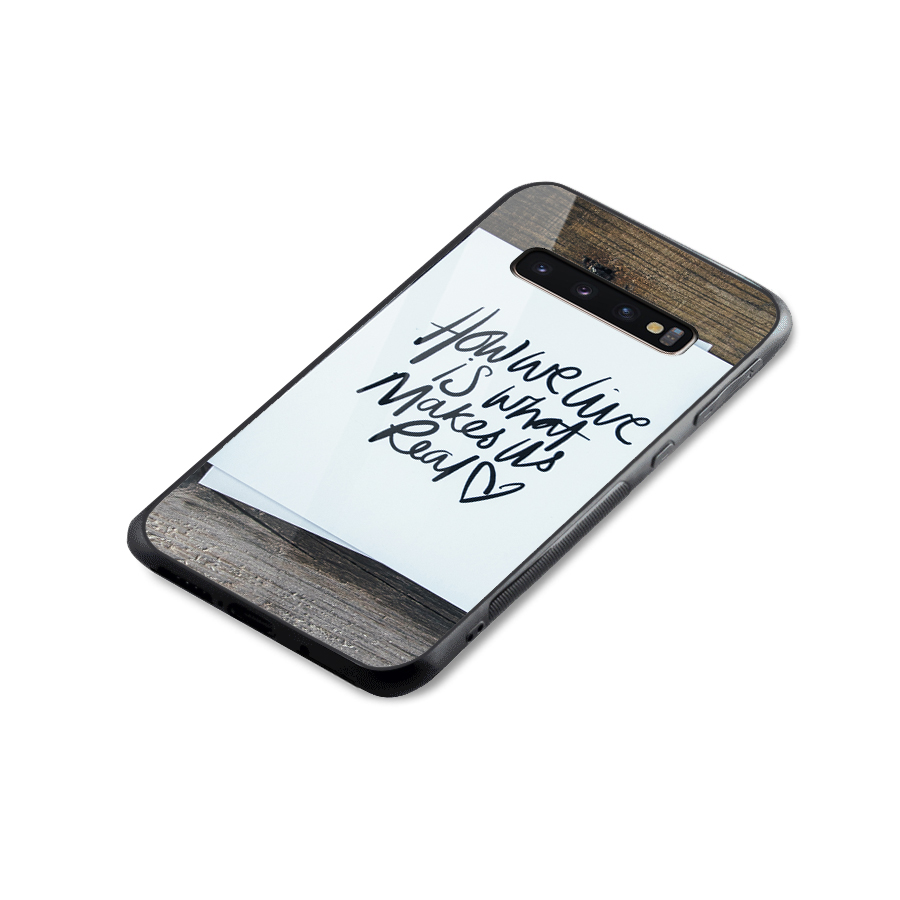 How We Live Glass Back Case for Galaxy S10 Plus
