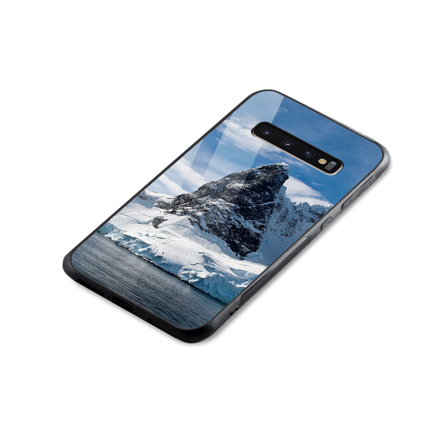 Ice Mountains Glass Back Case for Galaxy S10 Plus
