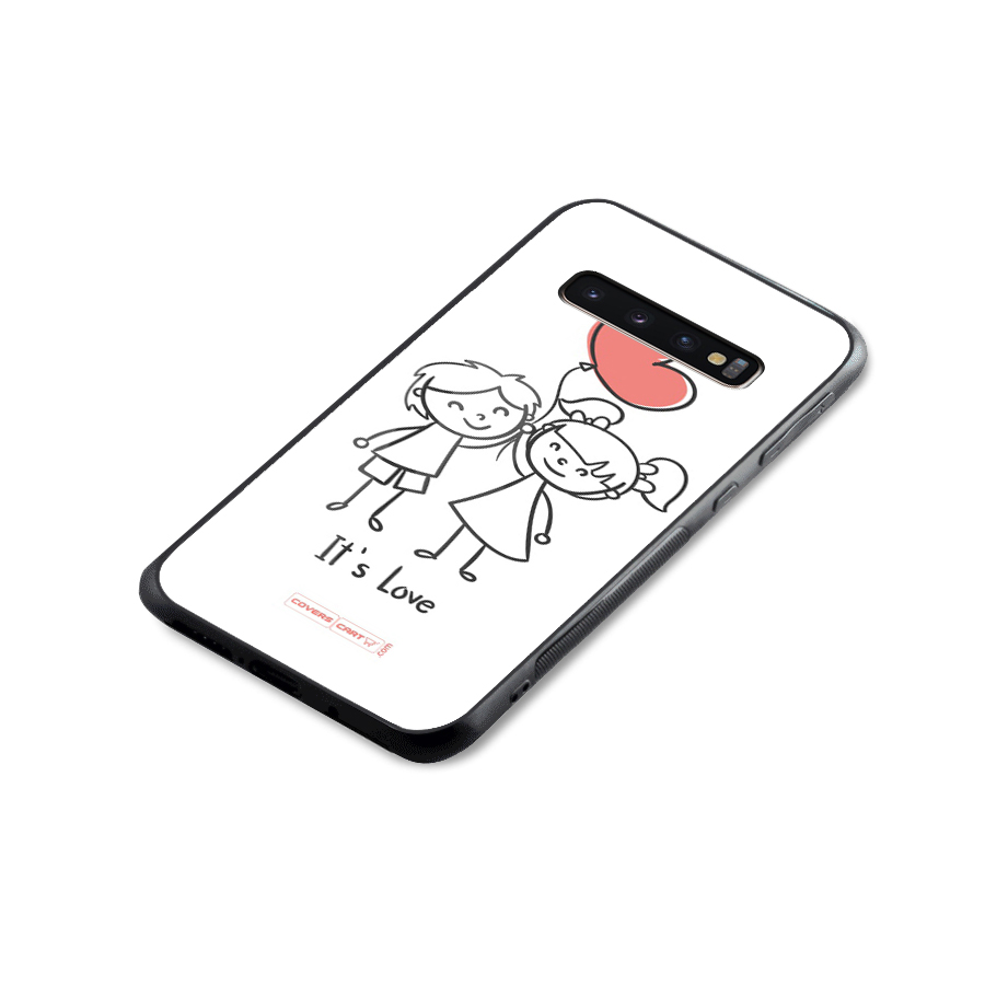 Its Love Glass Back Case for Galaxy S10 Plus
