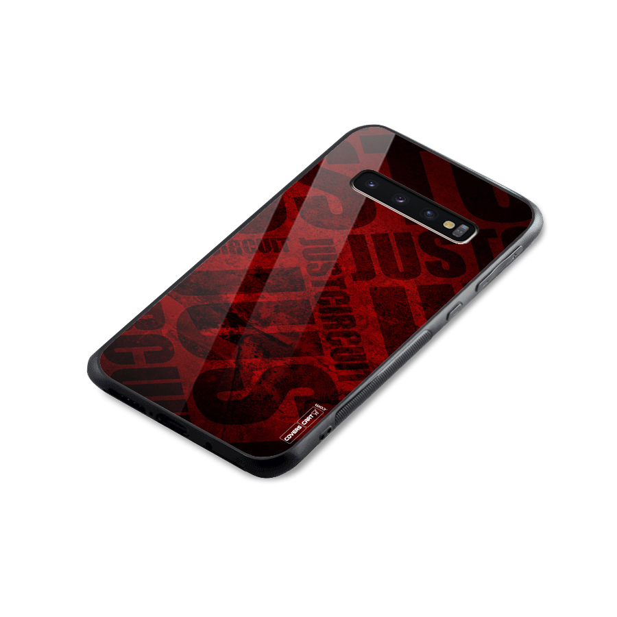 Just Circuit Glass Back Case for Galaxy S10 Plus
