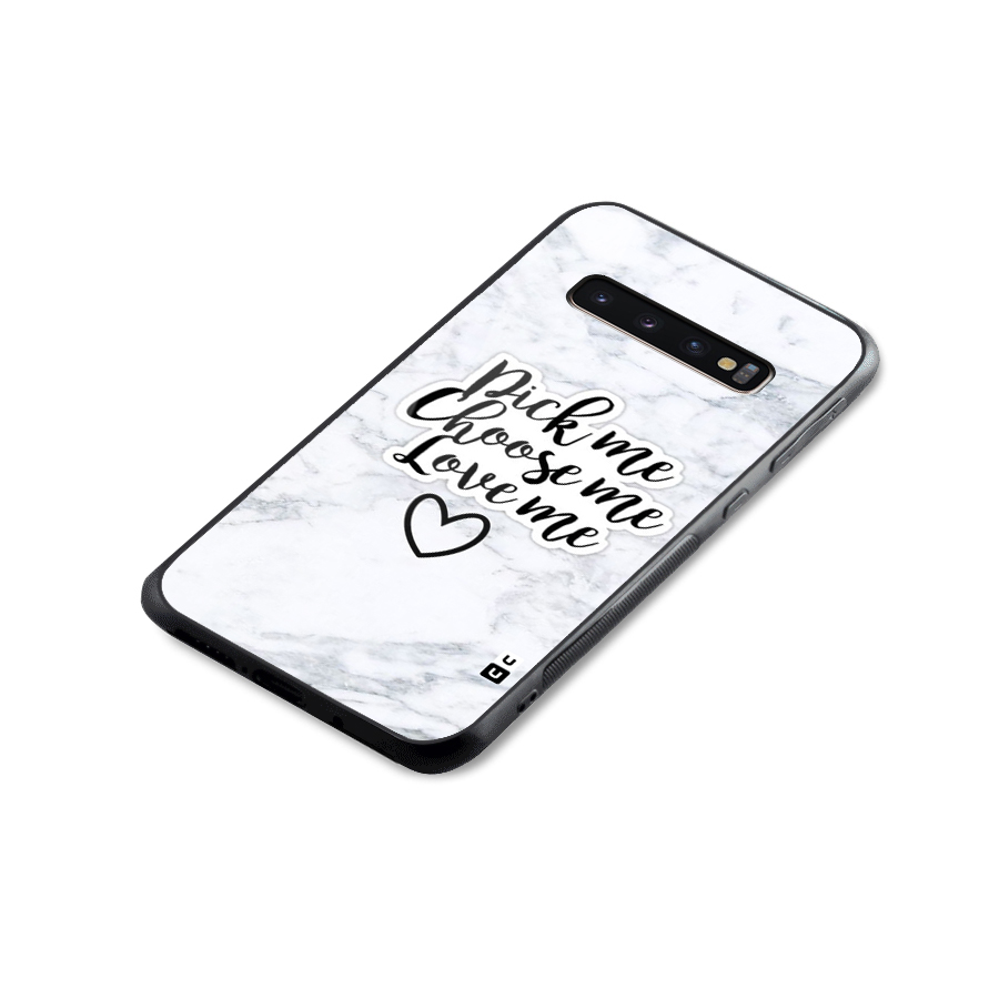 Just Me Glass Back Case for Galaxy S10 Plus