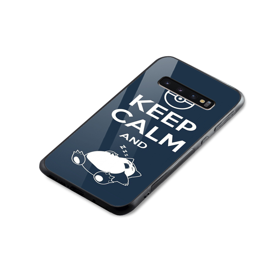 Keep Calm and Sleep Glass Back Case for Galaxy S10 Plus