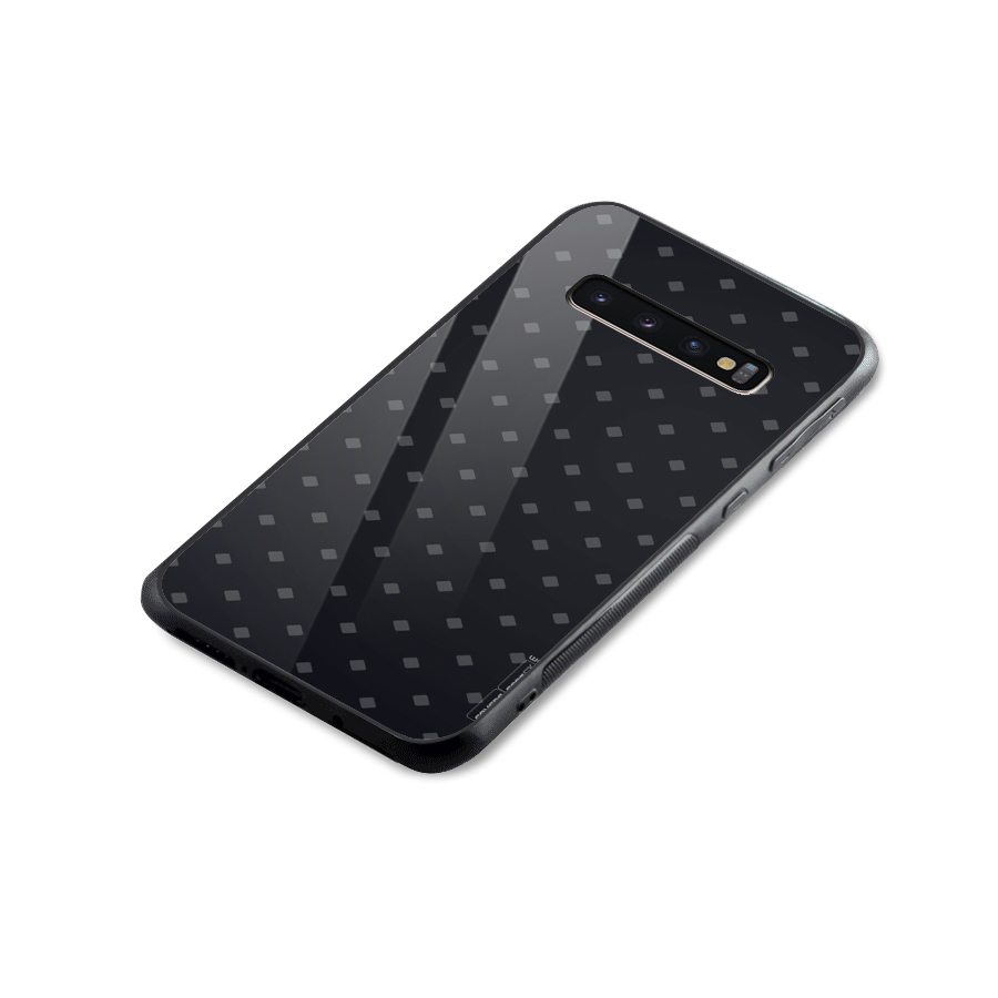 Lavish Diamond Pattern Glass Back Case for Galaxy S10 Plus