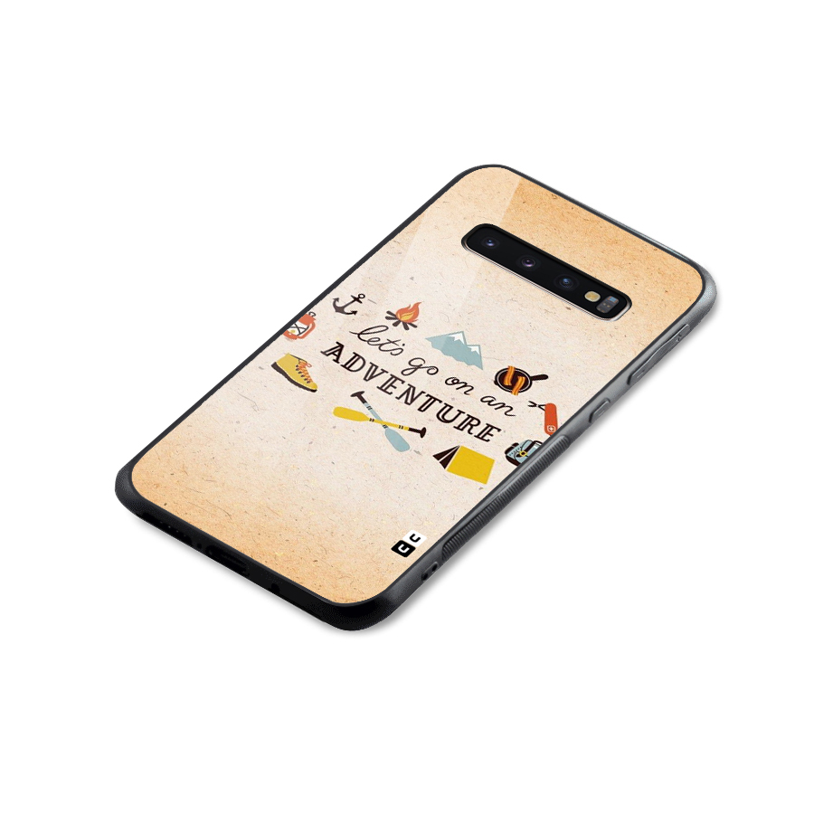 Lets Adventure Life Glass Back Case for Galaxy S10 Plus