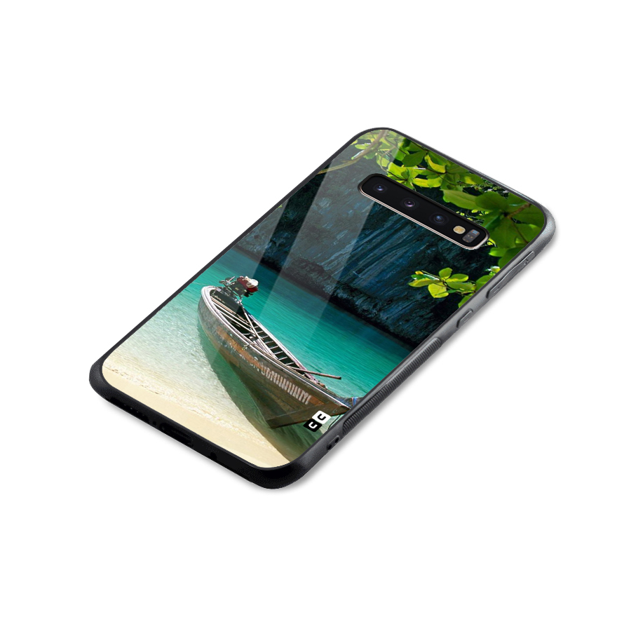 Lets Cross Over Glass Back Case for Galaxy S10 Plus