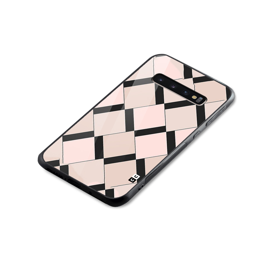 Light Pink Glass Back Case for Galaxy S10 Plus