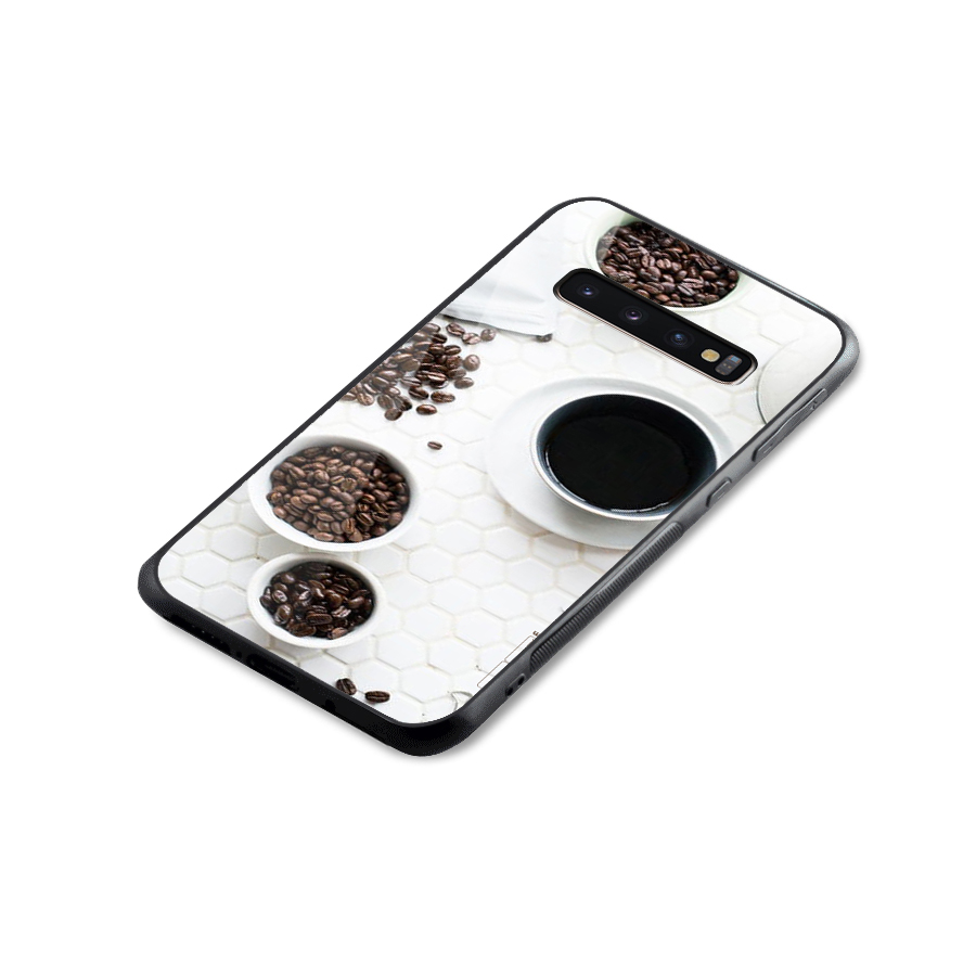 Live Coffee Glass Back Case for Galaxy S10 Plus