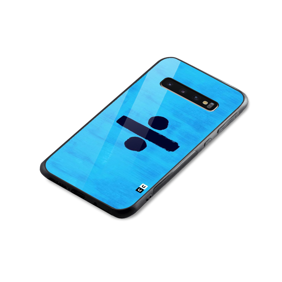 Math And Blue Glass Back Case for Galaxy S10 Plus