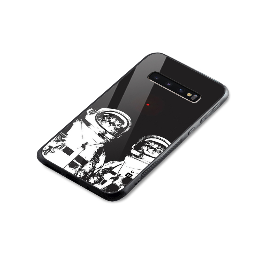 Meow Moon Glass Back Case for Galaxy S10 Plus