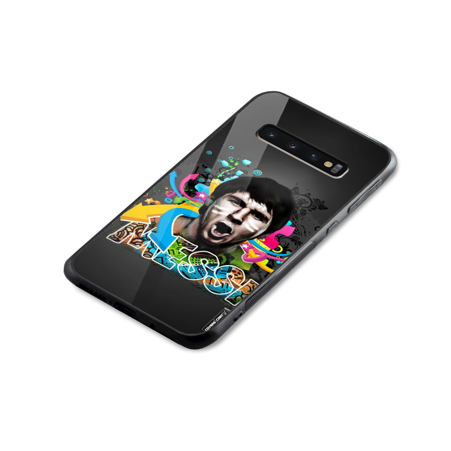 Messi For Argentina Glass Back Case for Galaxy S10 Plus