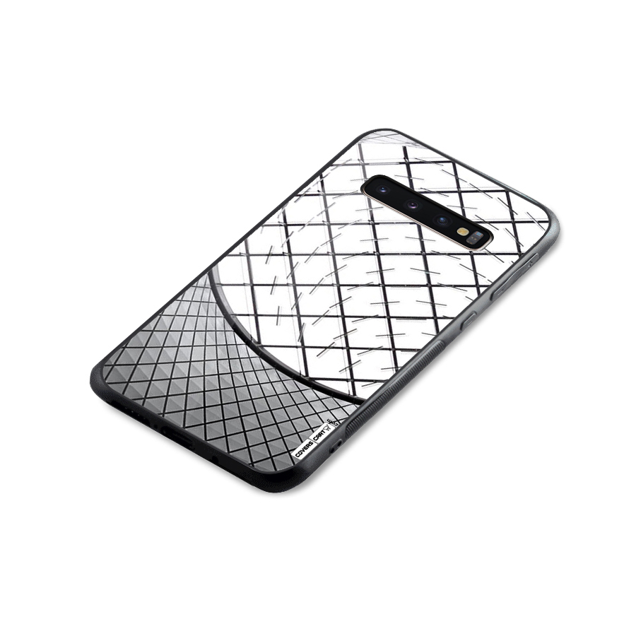 Modern Abstract Pattern Glass Back Case for Galaxy S10 Plus