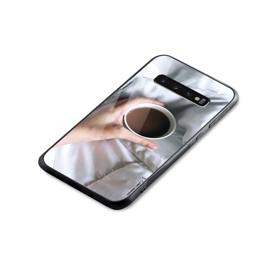 Morning Mocha Glass Back Case for Galaxy S10 Plus