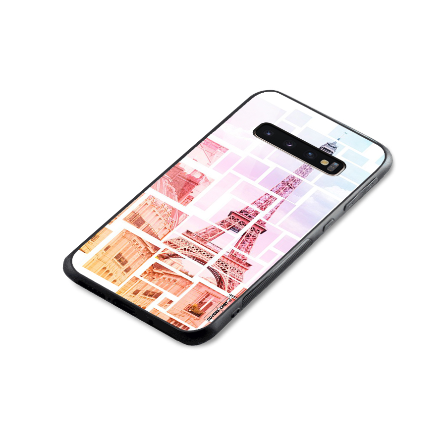 Mosiac City Glass Back Case for Galaxy S10 Plus