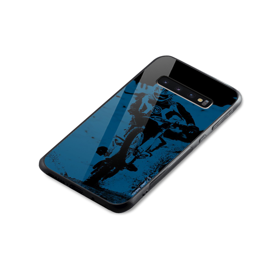 Moto Combat Glass Back Case for Galaxy S10 Plus